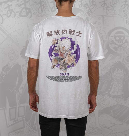 Monkey D Luffy Gear 5 Sun God Nika Graphic Shirt(Back Print)